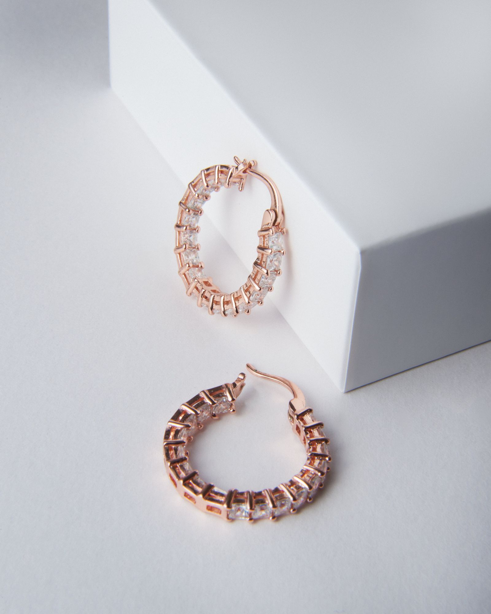 Rose Gold Hoop Earrings